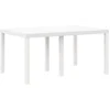 Image de vidaXL - Tuin - Tafel - Wit - 150 - x - 100 - x - 73 - cm - poly - rattan