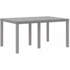 Image de vidaXL - Tuin - Tafel - Lichtgrijs - 150 - x - 100 - x - 73 - cm - poly - rattan