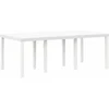 Image de vidaXL - Tuin - Tafel - Wit - 200 - x - 100 - x - 73 - cm - poly - rattan