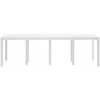 Image de vidaXL - Tuin - Tafel - Wit - 250 - x - 100 - x - 73 - cm - poly - rattan