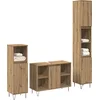 Image de vidaXL - Badkamermeubel - Set - 3 - st - Artisan - Eiken - 30 - x - 30 - x - 180 - cm