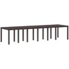 Image de vidaXL - Tuin - Tafel - Bruin - 350 - x - 100 - x - 74 - cm - poly - rattan