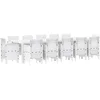Image de vidaXL - Tuin - Eettafel - Set - 13 - pcs - Wit - Poly - rattan