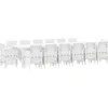 Image de vidaXL - Tuin - Eettafel - Set - 15 - pcs - Wit - Polt - riet