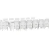 Image de vidaXL - Tuin - Eettafel - Set - 15 - pcs - Wit - Polt - riet