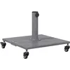 Image de vidaXL - Parasolvoet - Donkergrijze - Houten - Look - 45 - x - 45 - x - 31,5 - cm