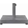 Image de vidaXL - Parasolvoet - Donkergrijze - Houtlook - 45 - x - 45 - x - 31,5 - cm