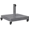 Image de vidaXL - Parasolvoet - Donkergrijze - Houtlook - 45 - x - 45 - x - 31,5 - cm