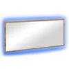 Image de vidaXL - Spiegel - met - spiegel - Artisan - Eiken - 90 - x - 8,5 - x - 37 - cm - Bewerkt - hout