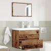 Image de vidaXL - Badkamermeubel - Set - 2 - pcs - Oud - Hout - Samengesteld - Hout - en - Metaal