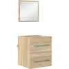 Image de vidaXL - Badkamermeubel - Set - met - lade - met - opslag - Bruin - 41 - x - 38,5 - x - 48 - cm