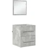 Image de vidaXL - Badkamermeubel - Set - met - lade - met - opslag - Grijs - 41 - x - 38,5 - x - 48 - cm