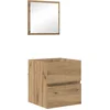 Image de vidaXL - Badkamerkast - Artisan - Eiken - 41 - x - 38,5 - x - 45 - cm - Bewerkt - hout