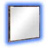 Image de vidaXL - LED - Badkamerspiegel - Rook - Eiken - 40 - x - 37 - x - 8.5 - cm - Bewerkt - hout