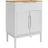 Image de vidaXL - Wastafel - kabinet - voor - de - badkamer - FLORO - Wit - 60 - x - 40 - x - 80 - cm