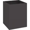 Image de vidaXL - Tuin - Plantpot - Zwart - 32 - x - 32 - x - 40 - cm - Koudgewalst - staal