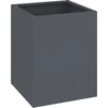 Image de vidaXL - Tuin - Plantpot - Antraciet - 32 - x - 32 - x - 40 - cm - Koudgewalst - staal