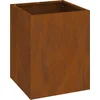 Image de vidaXL - Plantenbak - Roestig - 32 - x - 32 - x - 40 - cm - Cortenstaal