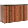 Image de vidaXL - Tuinopslagdoos - Bruin - 214 - x - 82 - x - 132 - cm - Staal