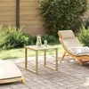 Image de vidaXL - Tafel - Naturel - 50,5 - x - 50 - x - 46 - cm - Geïmpregneerd - grenenhout