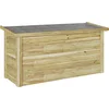 Image de vidaXL - Opbergbox - Naturel - 119 - x - 44,5 - x - 58 - cm - Geïmpregneerd - grenenhout