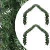 Image de vidaXL - Kerstkrans - 2 - pcs - Groen - 20 - m - PVC