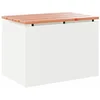 Image de vidaXL - Tuinbank - Wit - Staal