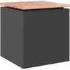 Image de vidaXL - Tuinbank - Zwart - 40 - x - 40 - x - 43 - cm - Staal