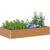 Image de vidaXL - Verhoogde - plantenbak - 195 - x - 100 - x - 36 - cm - Gegevens - staal