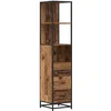 Image de vidaXL - Badkamermeubel - Set - Oud - Hout - 35 - x - 37,5 - x - 166 - cm - Bewerkt - hout