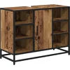 Image de vidaXL - Badkamerkast - met - plank - Oud - Hout - 80 - x - 33 - x - 60 - cm - Bewerkt - hout