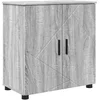 Image de vidaXL - Badkamerkast - Grijs - Sonoma - 61 - x - 35 - x - 64 - cm - Bewerkt - hout - & - Metaal