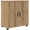 Image de vidaXL - Badkamerkast - met - opslag - Artisan - Eiken - 61 - x - 35 - x - 64 - cm
