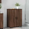 Image de vidaXL - Badkamerkast - Bruin - Eiken - 60 - x - 35 - x - 80 - cm - Bewerkt - hout - & - Metaal