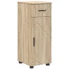 Image de vidaXL - Badkamerkast - Sonoma - Eik - 30 - x - 35 - x - 80 - cm - Bewerkt - hout - & - Metaal