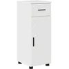 Image de vidaXL - Badkamerkast - met - lade - met - opslag - Hoogglans - wit - 30 - x - 35 - x - 80 - cm