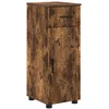 Image de vidaXL - Badkamerkast - Rook - Eiken - 30 - x - 35 - x - 80 - cm - Bewerkt - hout - & - Metaal