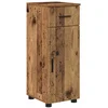 Image de vidaXL - Badkamerkast - Oud - Hout - 30 - x - 35 - x - 80 - cm - Bewerkt - hout - & - Metaal