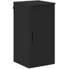 Image de vidaXL - Badkamerkast - Zwart - 30 - x - 31,5 - x - 61 - cm - Bewerkt - hout, - Metaal