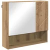 Image de vidaXL - Spiegelkast - Artisan - Eiken - 59 - x - 17 - x - 55 - cm - Bewerkt - hout