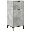 Image de vidaXL - Badkamerkast - met - lade - met - opslag - Beton - Grijs - 39,5 - x - 36 - x - 88 - cm