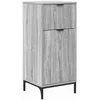 Image de vidaXL - Badkamerkast - met - lade - met - opslag - Grijs - Sonoma - 39,5 - x - 36 - x - 88 - cm