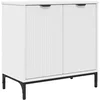 Image de vidaXL - Wastafel - kabinet - voor - de - badkamer - Wit - 60.5 - x - 33.5 - x - 61 - cm