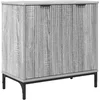 Image de vidaXL - Wastafel - kabinet - voor - de - badkamer - met - opslag - Grijs - Sonoma