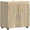 Image de vidaXL - Badkamerkast - set - TULUM - Sonoma - Eik - 60 - x - 34 - x - 63 - cm - Bewerkt - hout