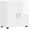 Image de vidaXL - Badkamerkast - set - met - opslag - TULUM - Hoogglans - wit - 60 - x - 34 - x - 63 - cm