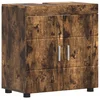 Image de vidaXL - Badkamerkast - set - TULUM - Rook - Eiken - 60 - x - 34 - x - 63 - cm - Bewerkt - hout