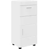 Image de vidaXL - Badkamerkast - set - TULUM - Wit - 37 - x - 31,5 - x - 82 - cm - Bewerkt - hout