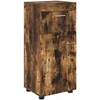 Image de vidaXL - Badkamerkast - set - met - lade - TULUM - Rook - Eiken - 37 - x - 31,5 - x - 82 - cm