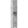 Image de vidaXL - Badkamerkast - set - TULUM - Beton - Grijs - 37 - x - 31,5 - x - 203 - cm